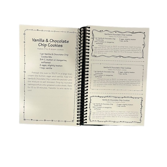 Gifts In A Jar Recipe Spiral Bound Books Lot Of 2 Kids Cookies Funnel Cakes - Picture 7 of 9